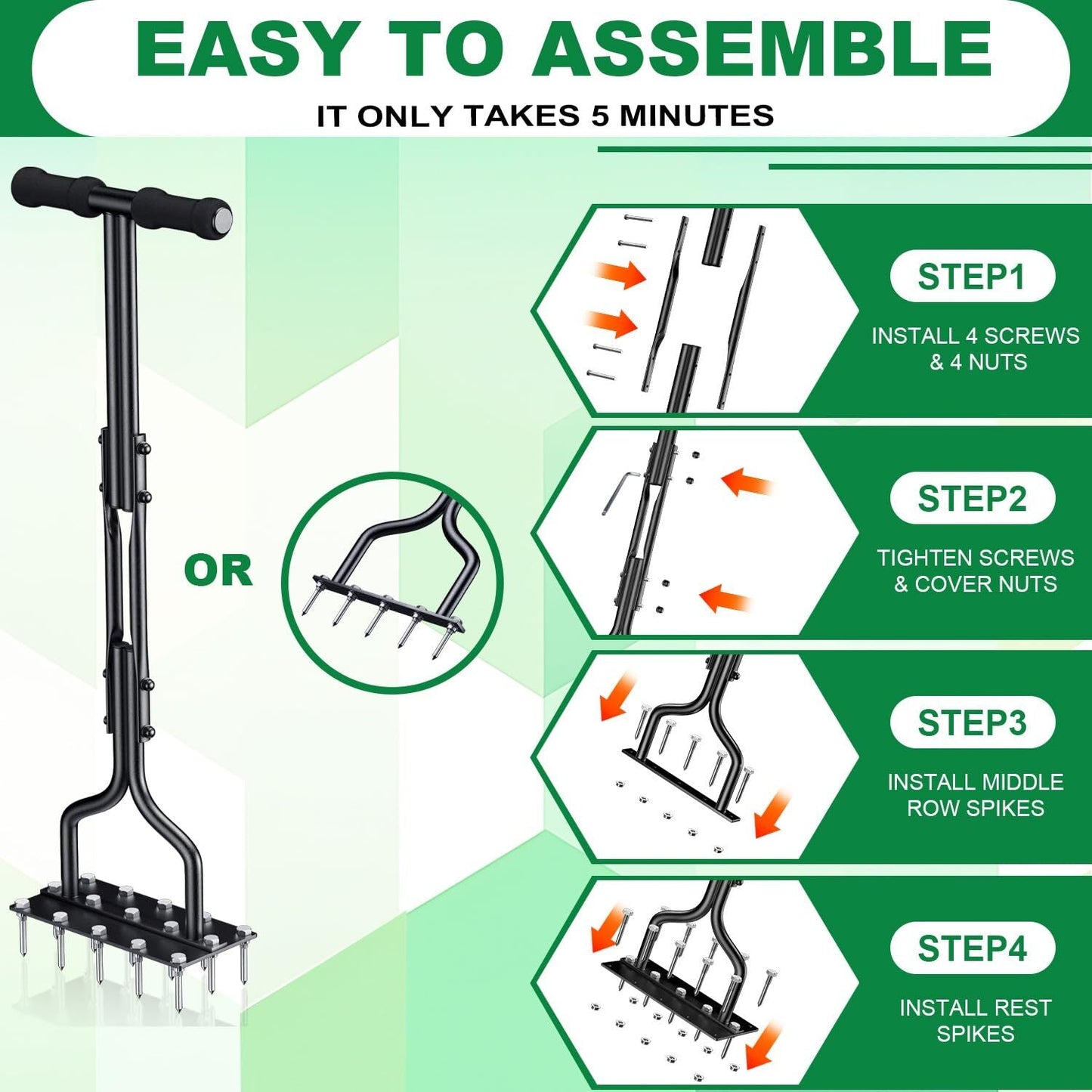 Dual-Action Lawn Aerator