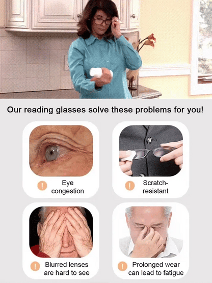🎁Hot Sale🔥👓Ultra Light Anti Blue Presbyopic Glasses✨