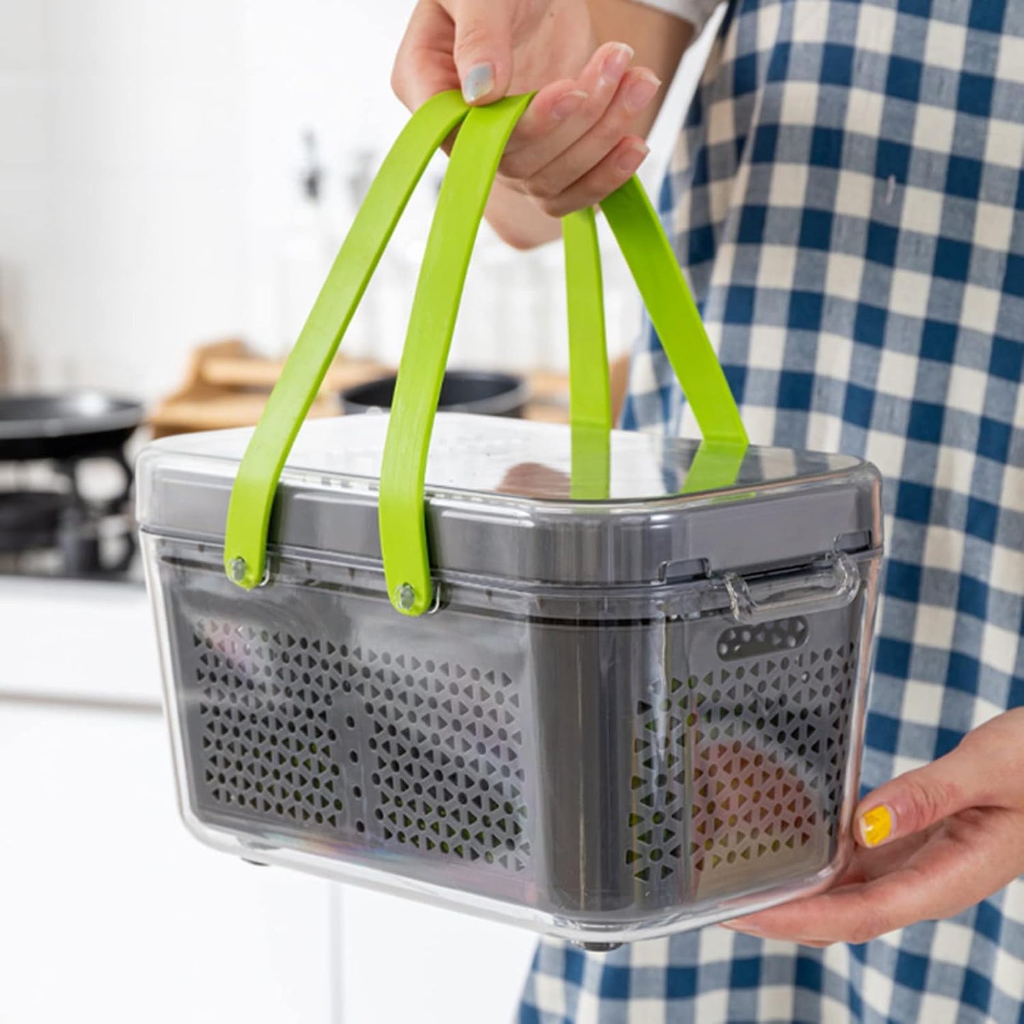 22-in-1 Multifunctional Vegetable Chopper - Mandoline Slicer with Container