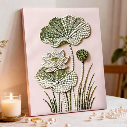 Relaxing Craft Kit for Adults: Framed Pearl Art, Home Decor Gift Idea