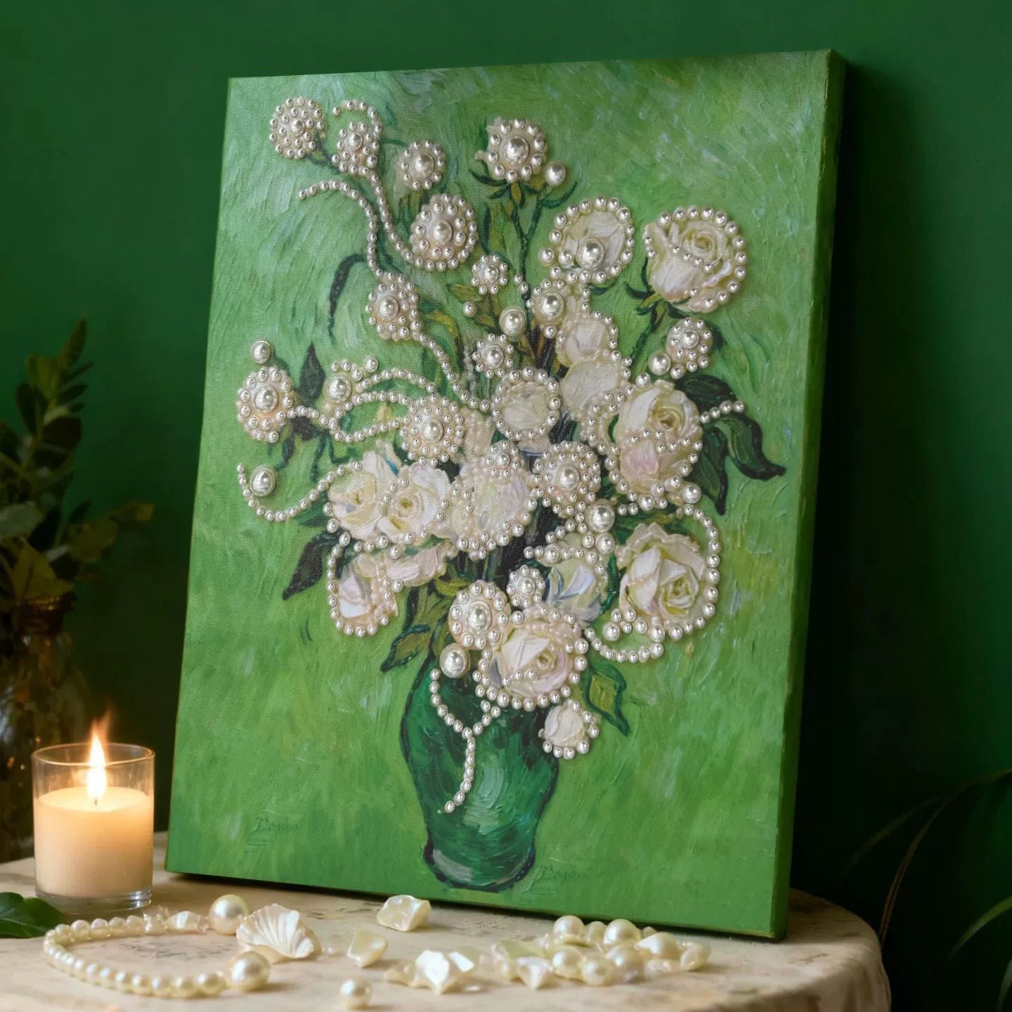Relaxing Craft Kit for Adults: Framed Pearl Art, Home Decor Gift Idea