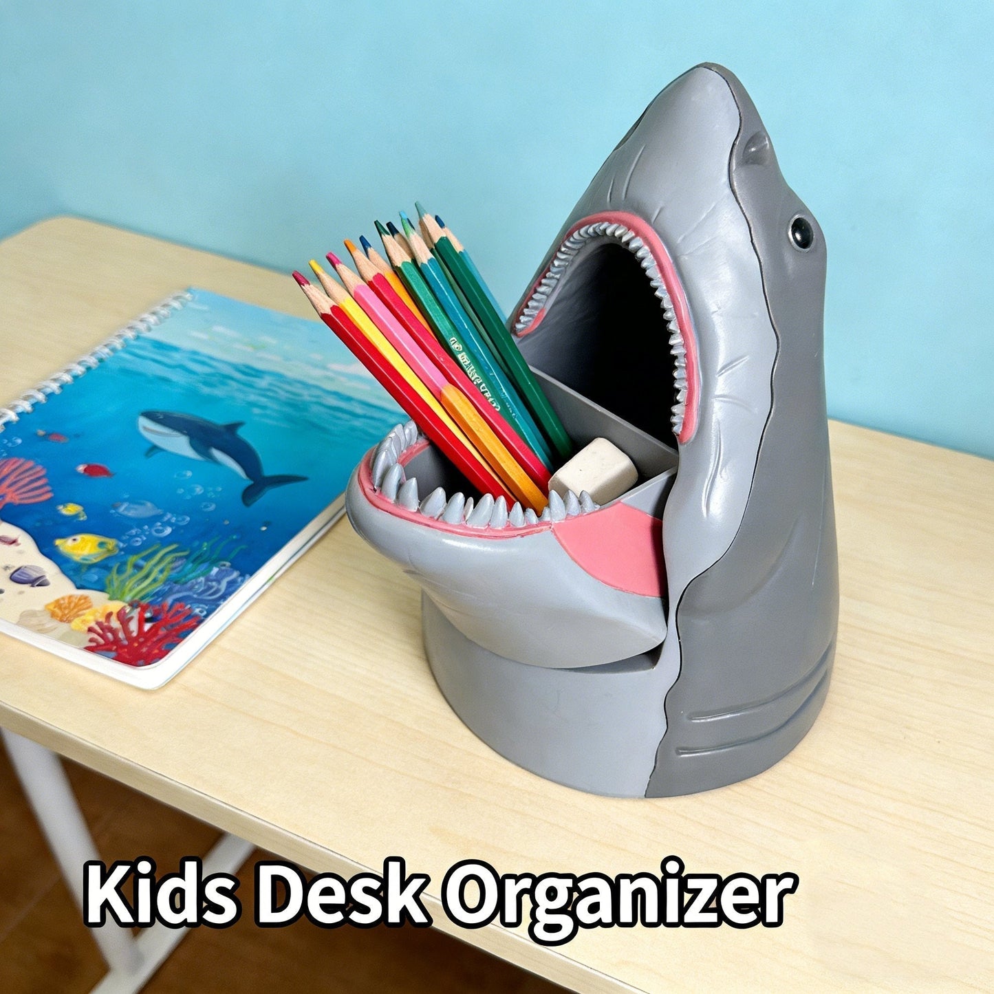 🦈 Shark-Shaped Storage Box & Popcorn Bucket